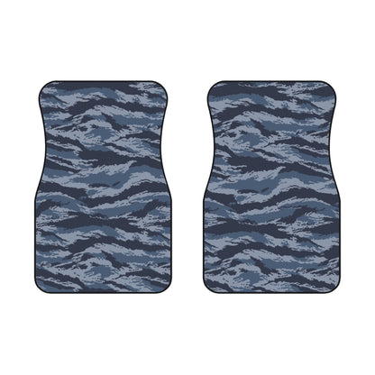 Kamysh Blue Camo Front Seat Car Mats (Set of 2)  - close-up