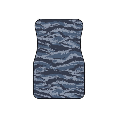 Kamysh Blue Camo Front Seat Car Mats (Set of 2)  - front