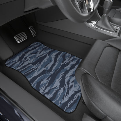 Kamysh Blue Camo Front Seat Car Mats (Set of 2)  - close-up