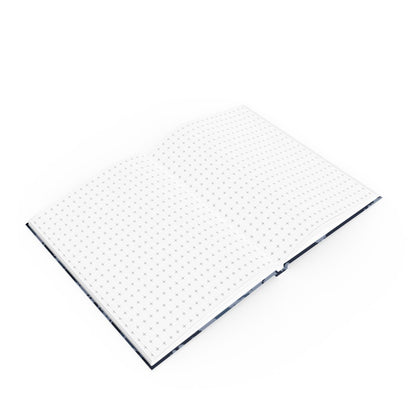 Kamysh Blue Camo Hardback Notebook - close-up