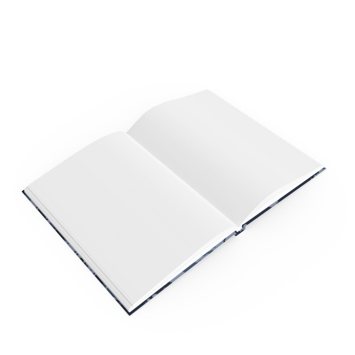 Kamysh Blue Camo Hardback Notebook - close-up