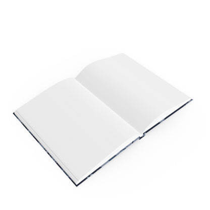 Kamysh Blue Camo Hardback Notebook - close-up