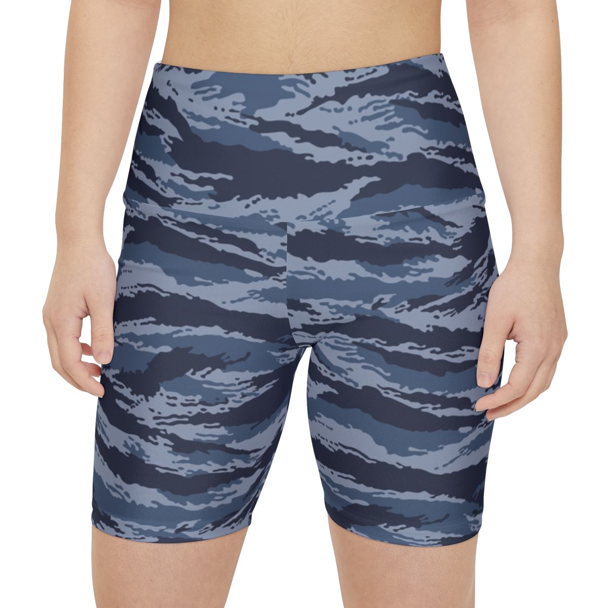 Kamysh Blue Camo Bike Shorts