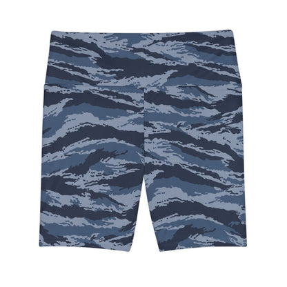 Kamysh Blue Camo Bike Shorts