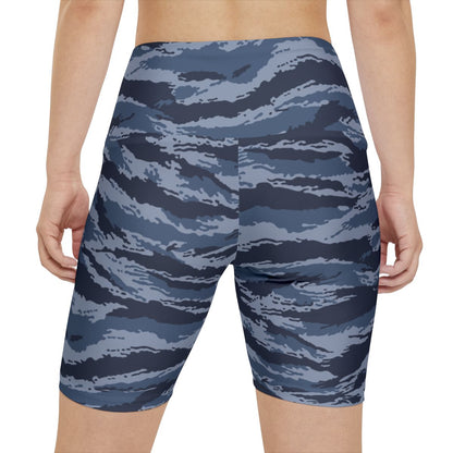 Kamysh Blue Camo Bike Shorts