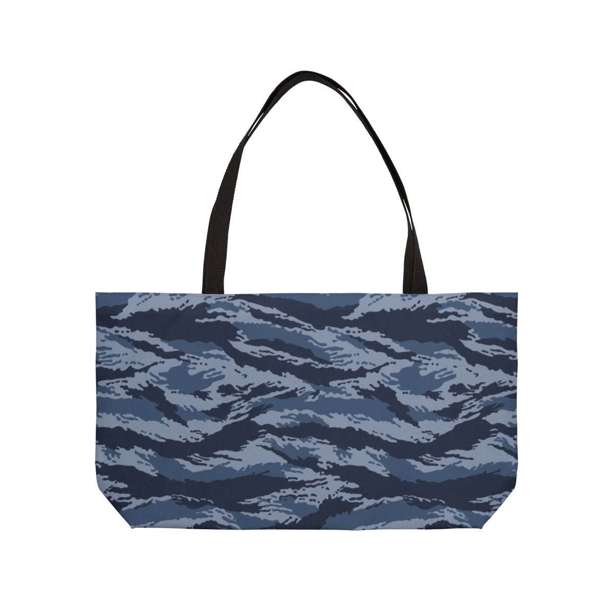 Kamysh Blue Camo Horizontal Tote - close-up