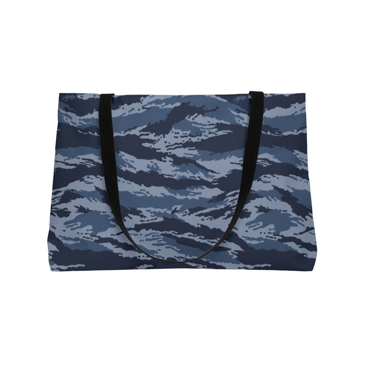 Kamysh Blue Camo Horizontal Tote - front