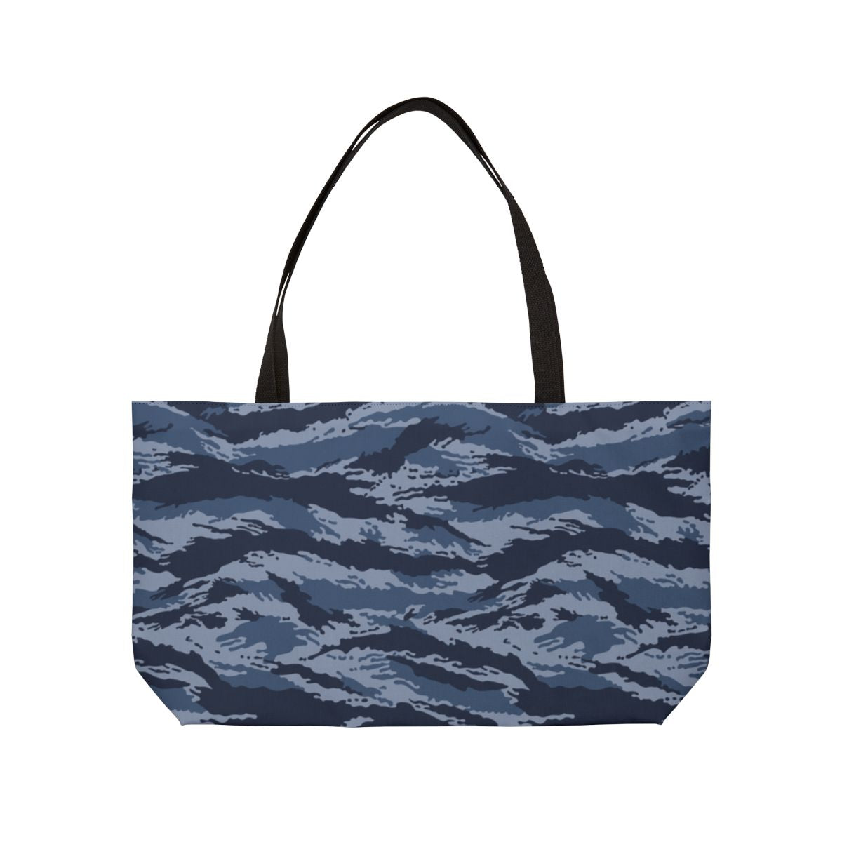 Kamysh Blue Camo Horizontal Tote - front