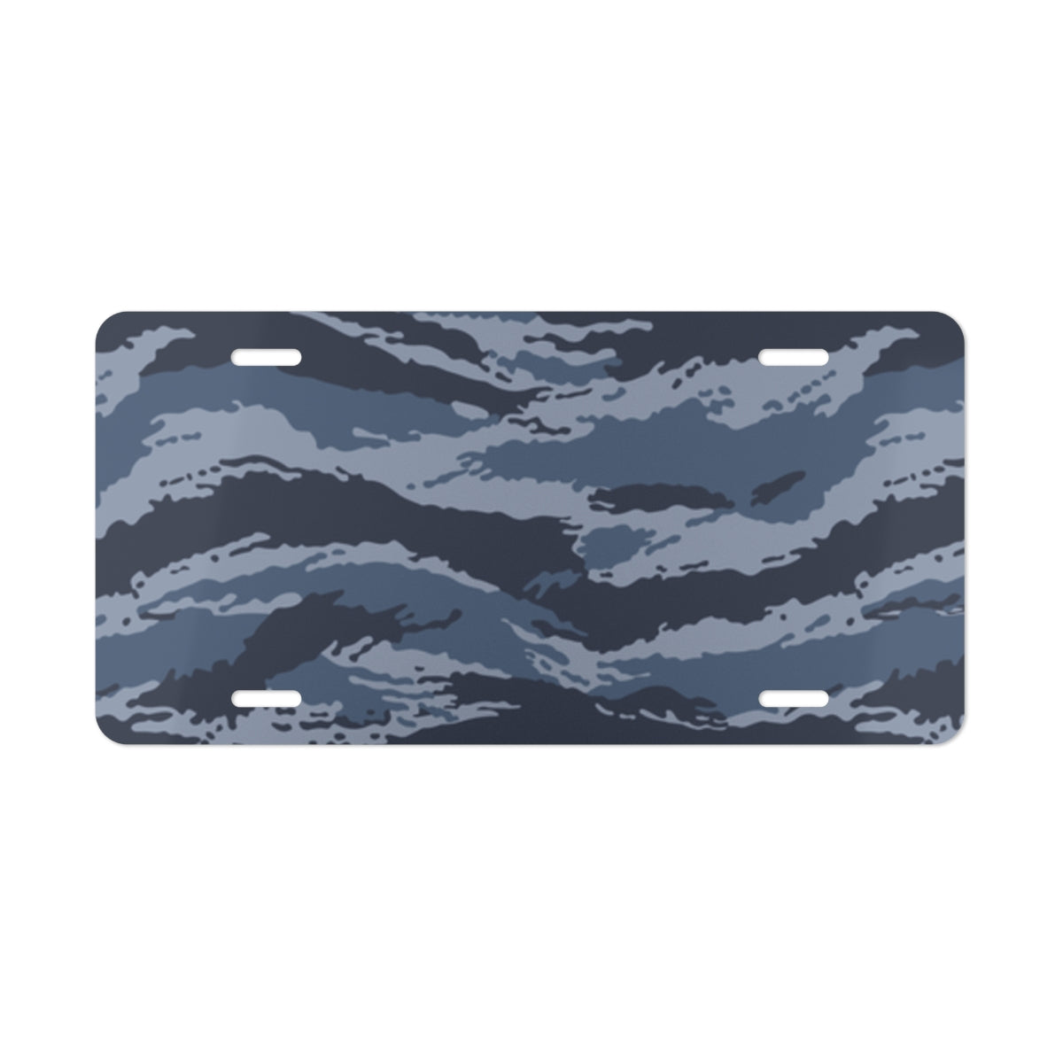 Kamysh Blue Camo License Plate - front