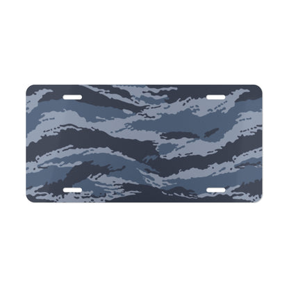 Kamysh Blue Camo License Plate - front
