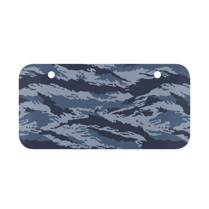 Kamysh Blue Camo Mini License Plate - front