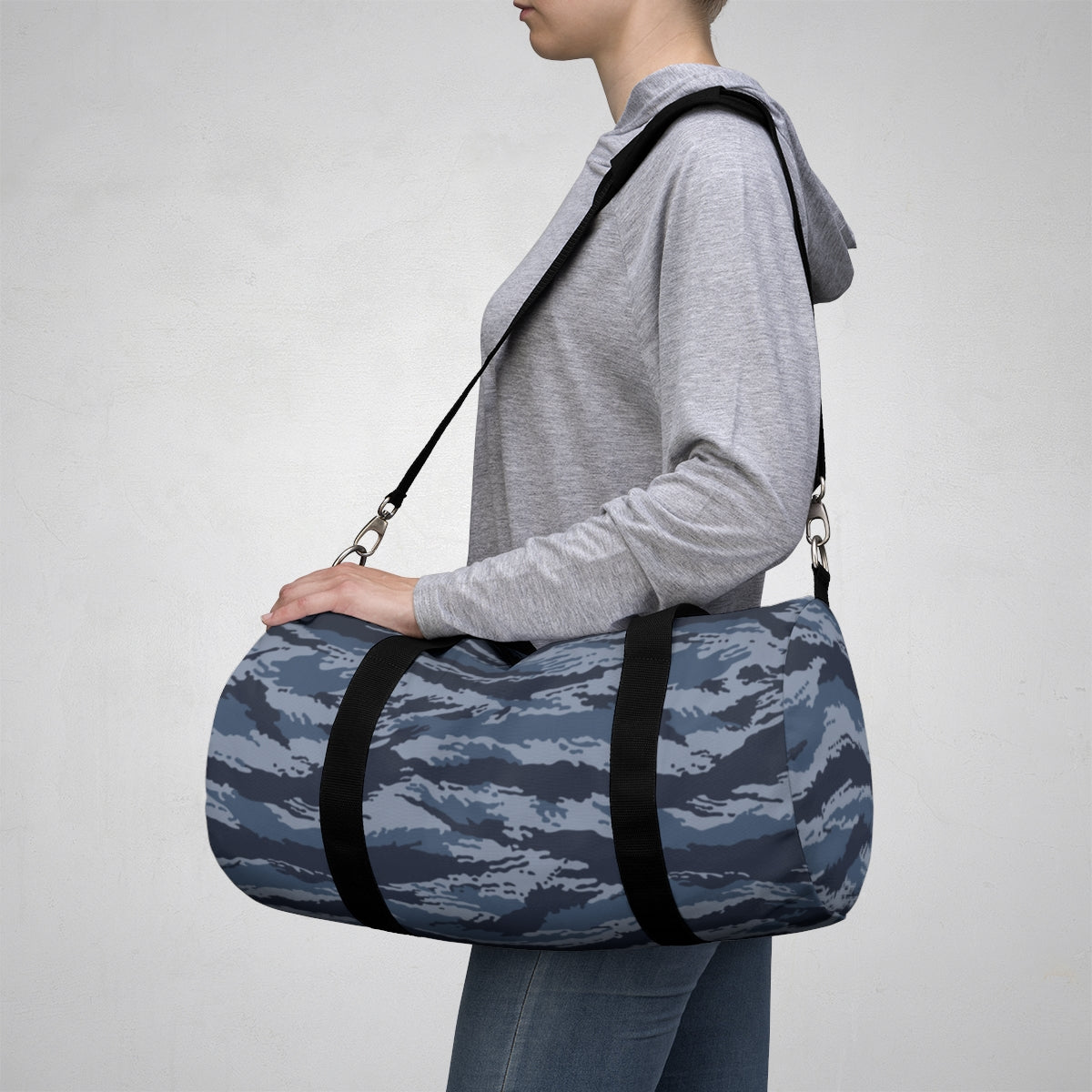 Kamysh Blue Camo Small Duffel Bag  - close-up