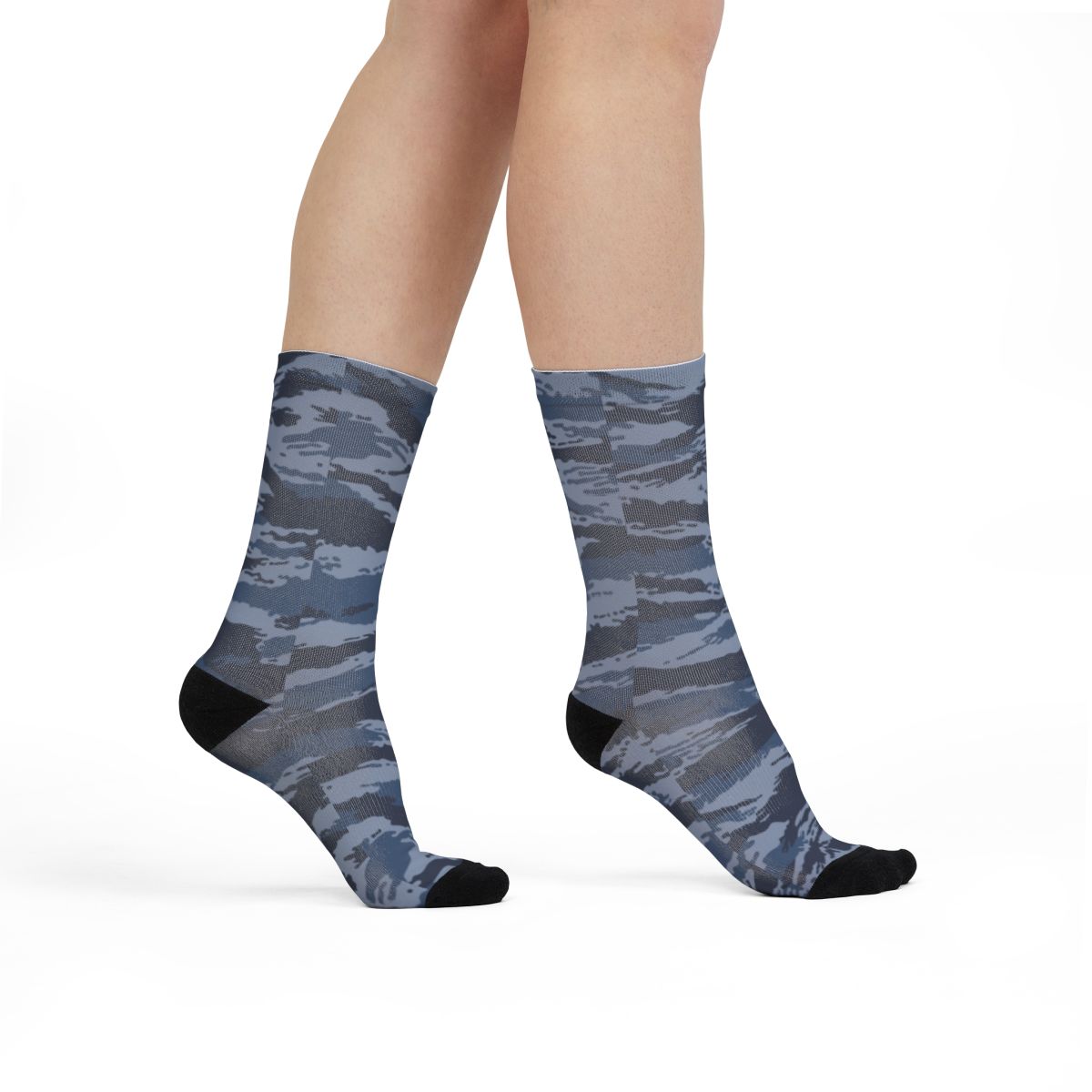 Kamysh Blue Camo Socks - close-up