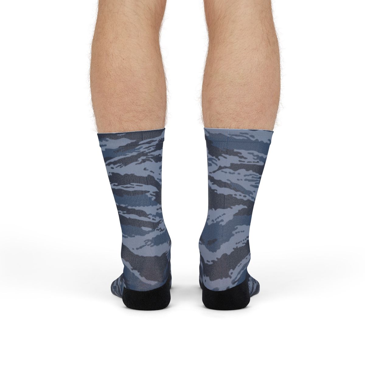 Kamysh Blue Camo Socks - close-up