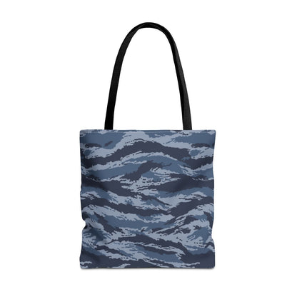 Kamysh Blue Camo Vertical Tote Bag - front