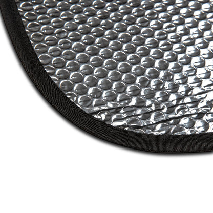 Kamysh Blue Camo Windshield Sun Shade - close-up
