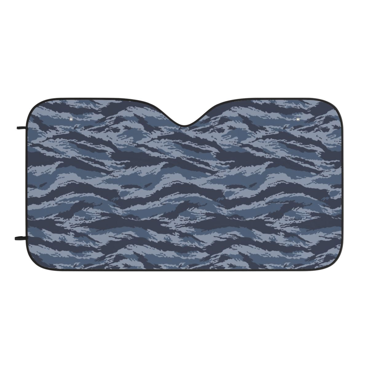 Kamysh Blue Camo Windshield Sun Shade - front