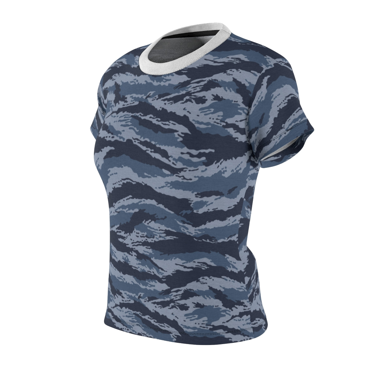 Kamysh Blue Camo Women’s T-Shirt - close-up