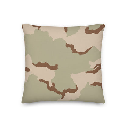 Three-Color Desert Camo 18" Throw Pillow