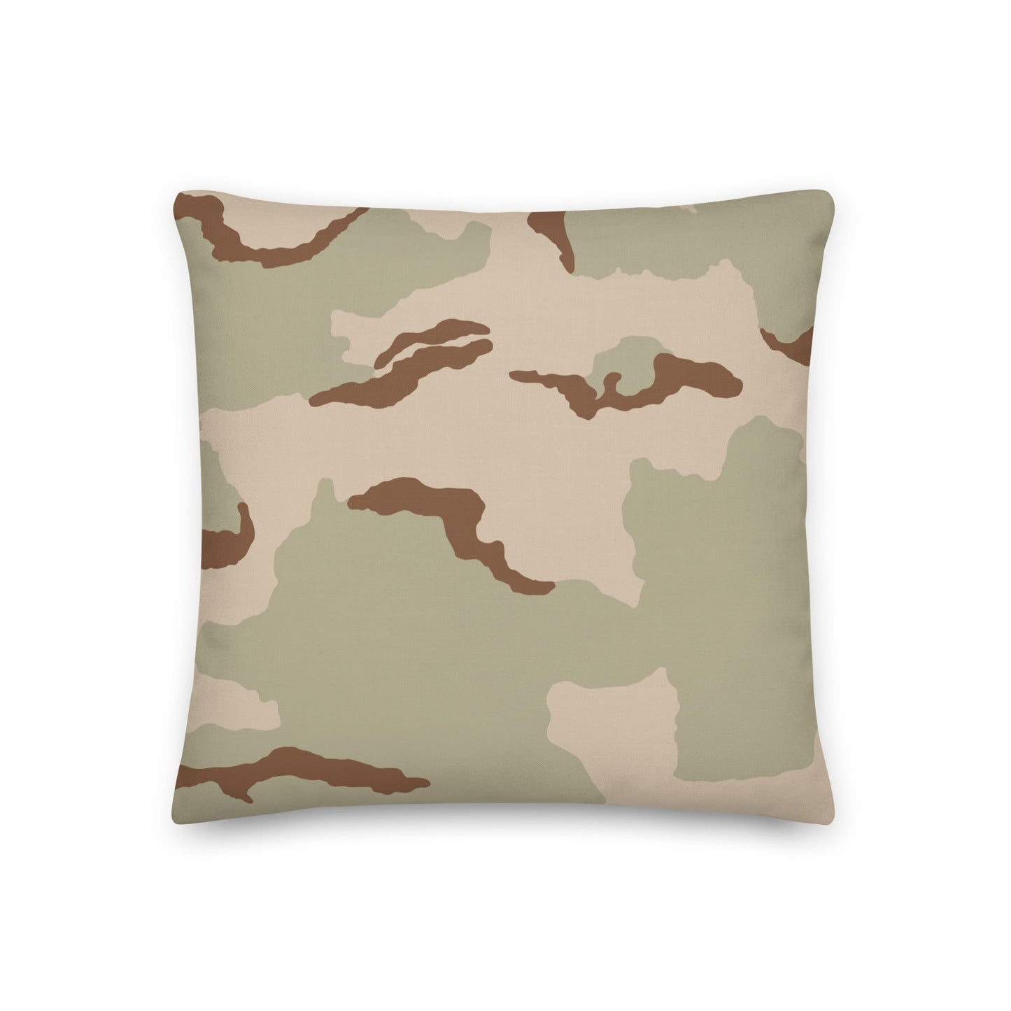 Three-Color Desert Camo 18" Throw Pillow