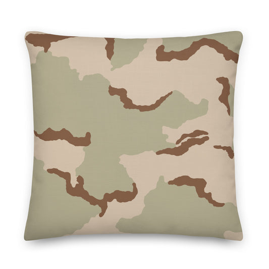 Three-Color Desert Camo 22" Throw Pillow