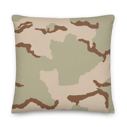 Three-Color Desert Camo 22" Throw Pillow