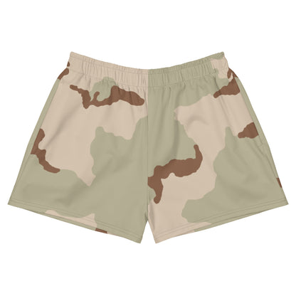 Three-Color Desert Camo 2.5″ inseam Tech Shorts _ Concealing Coloration.