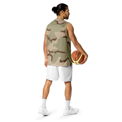 Three-Color Desert Camo Basketball Jersey