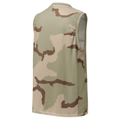 Three-Color Desert Camo Basketball Jersey