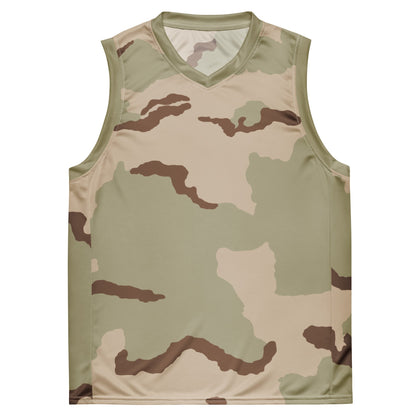 Three-Color Desert Camo Basketball Jersey