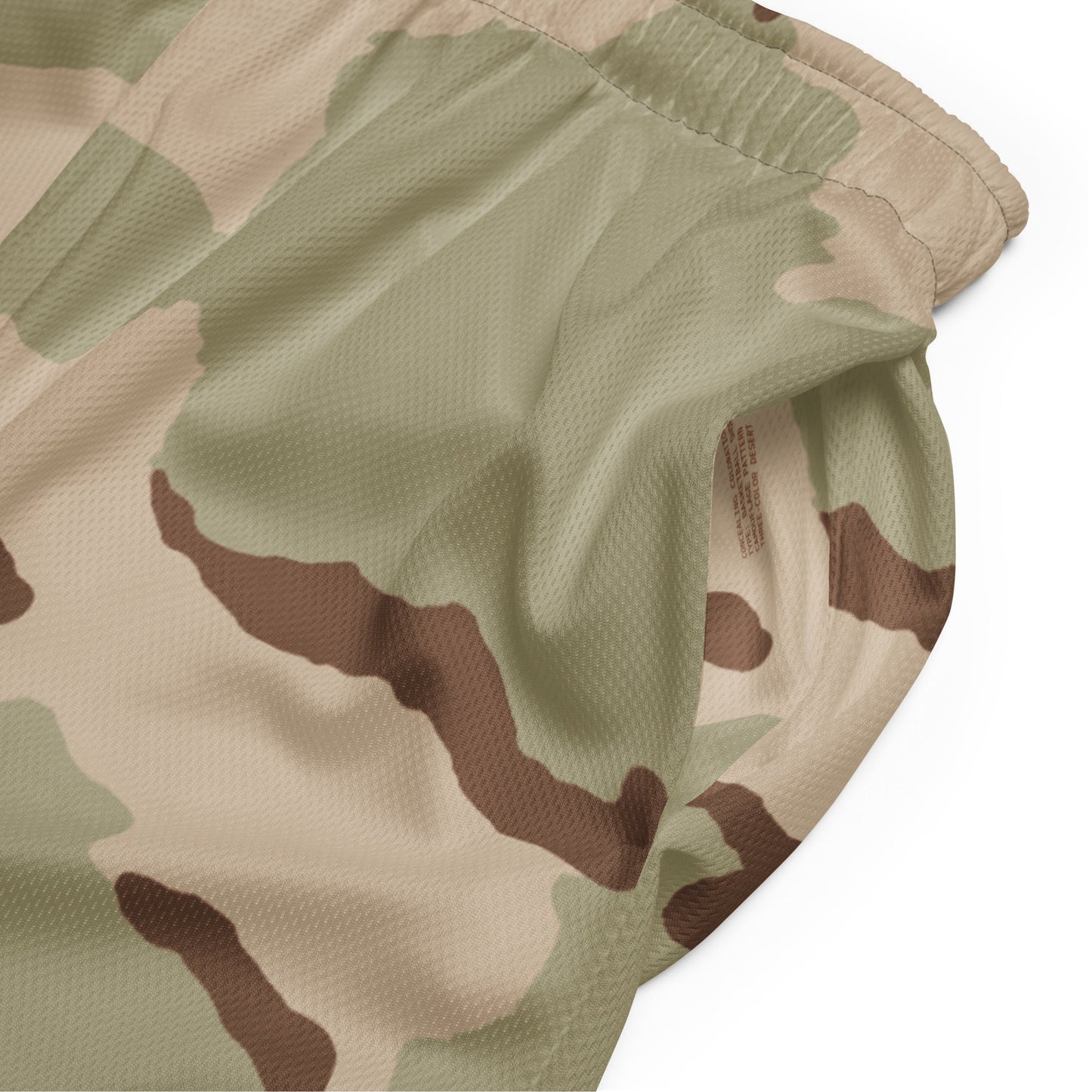 Three-Color Desert Camo Basketball Shorts _ Concealing Coloration