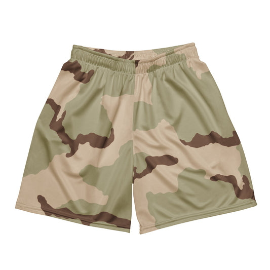 Three-Color Desert Camo Basketball Shorts _ Concealing Coloration