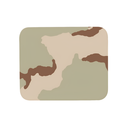 Three Color Desert Camo Horizontal Mouse Pad Rectangular Desert Camouflage Pattern Swatch