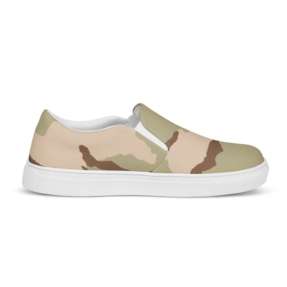 Three-Color Desert Camo Men's Slip-On Sneaker