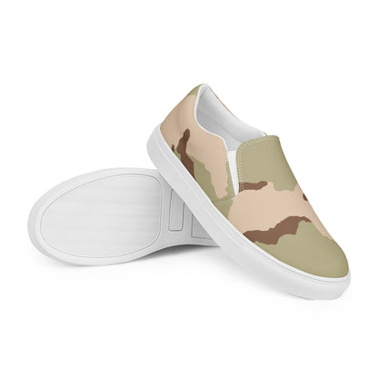 Three-Color Desert Camo Men's Slip-On Sneaker