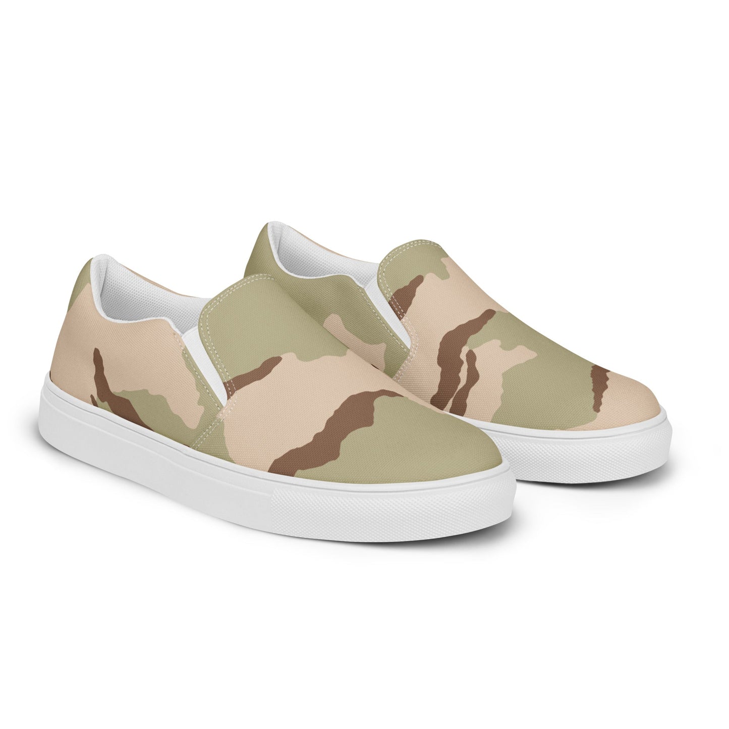 Three-Color Desert Camo Men's Slip-On Sneaker