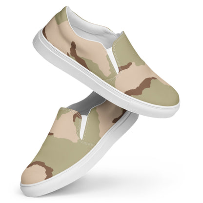 Three-Color Desert Camo Men's Slip-On Sneaker