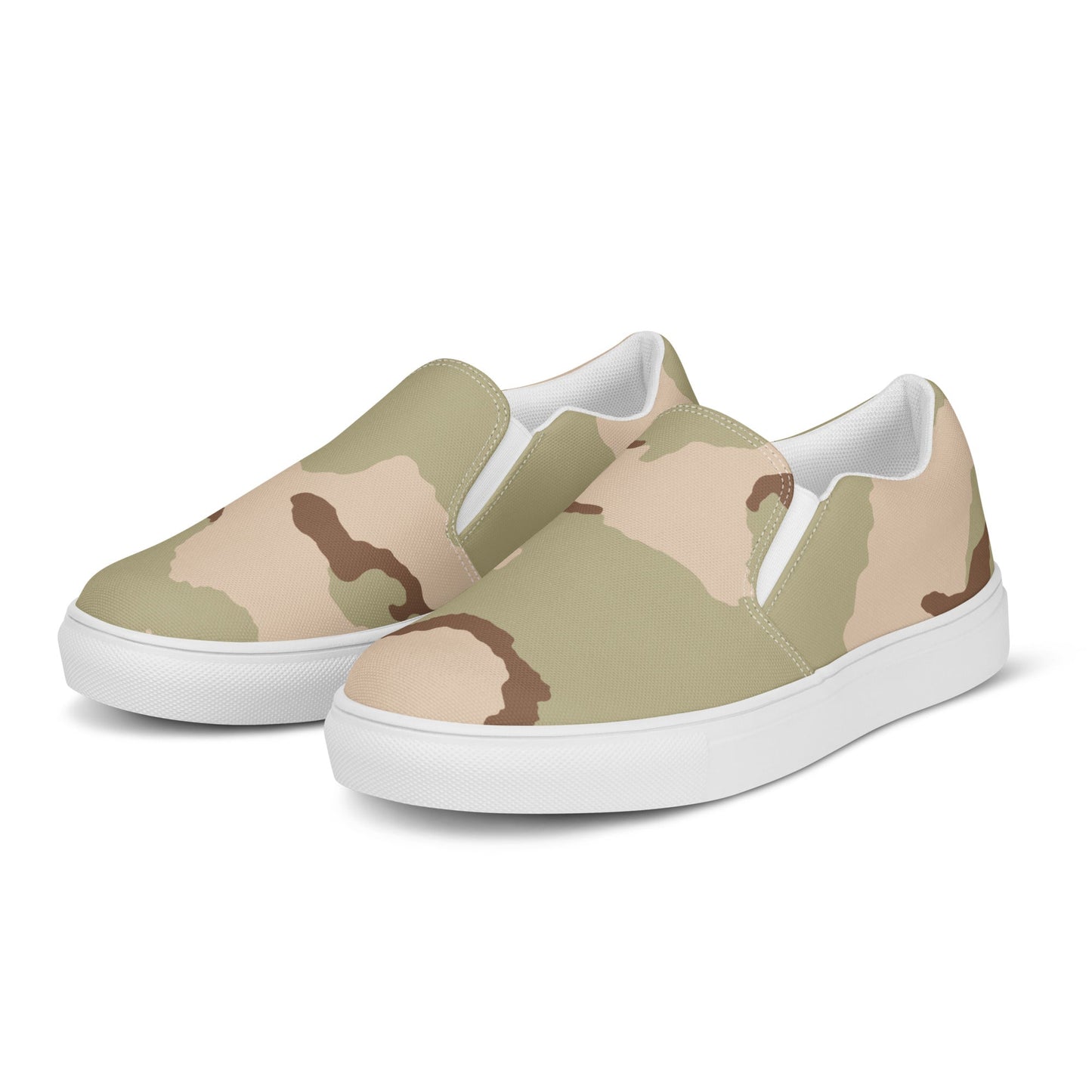 Three-Color Desert Camo Men's Slip-On Sneaker