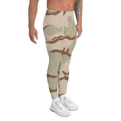 Three-Color Desert Camo Men's Leggings _ Concealing Coloration