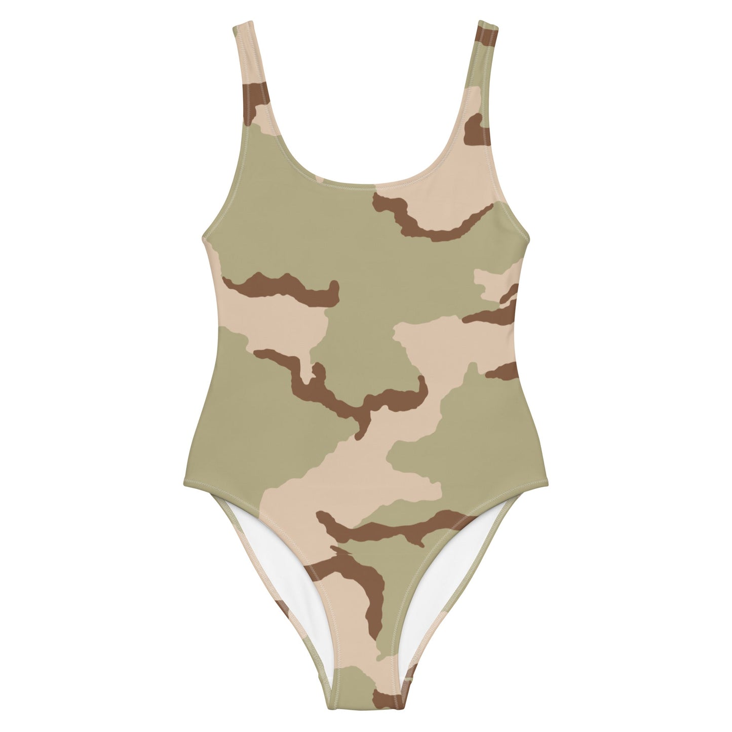 Three-color Desert Camo One-Piece Swimsuit