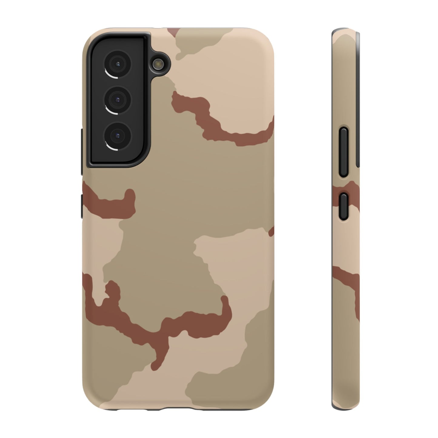 Three-Color Desert Camo Samsung Galaxy S22 Field Case