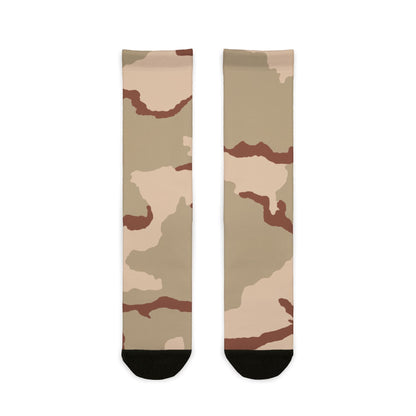 Three-Color Desert Camo Socks