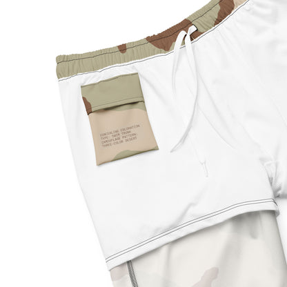 Three-Color Desert Camo Swim Trunks _ Concealing Coloration