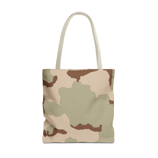 Three-Color Desert Camo Vertical Tote Bag