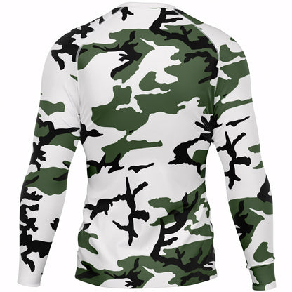 Three-Color Snow Camo Men's Long-sleeve Base Layer