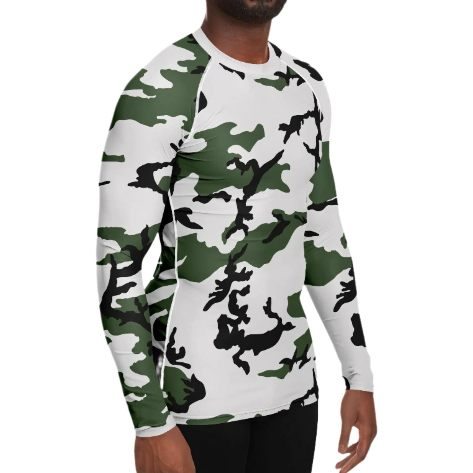 Three-Color Snow Camo Men's Long-sleeve Base Layer