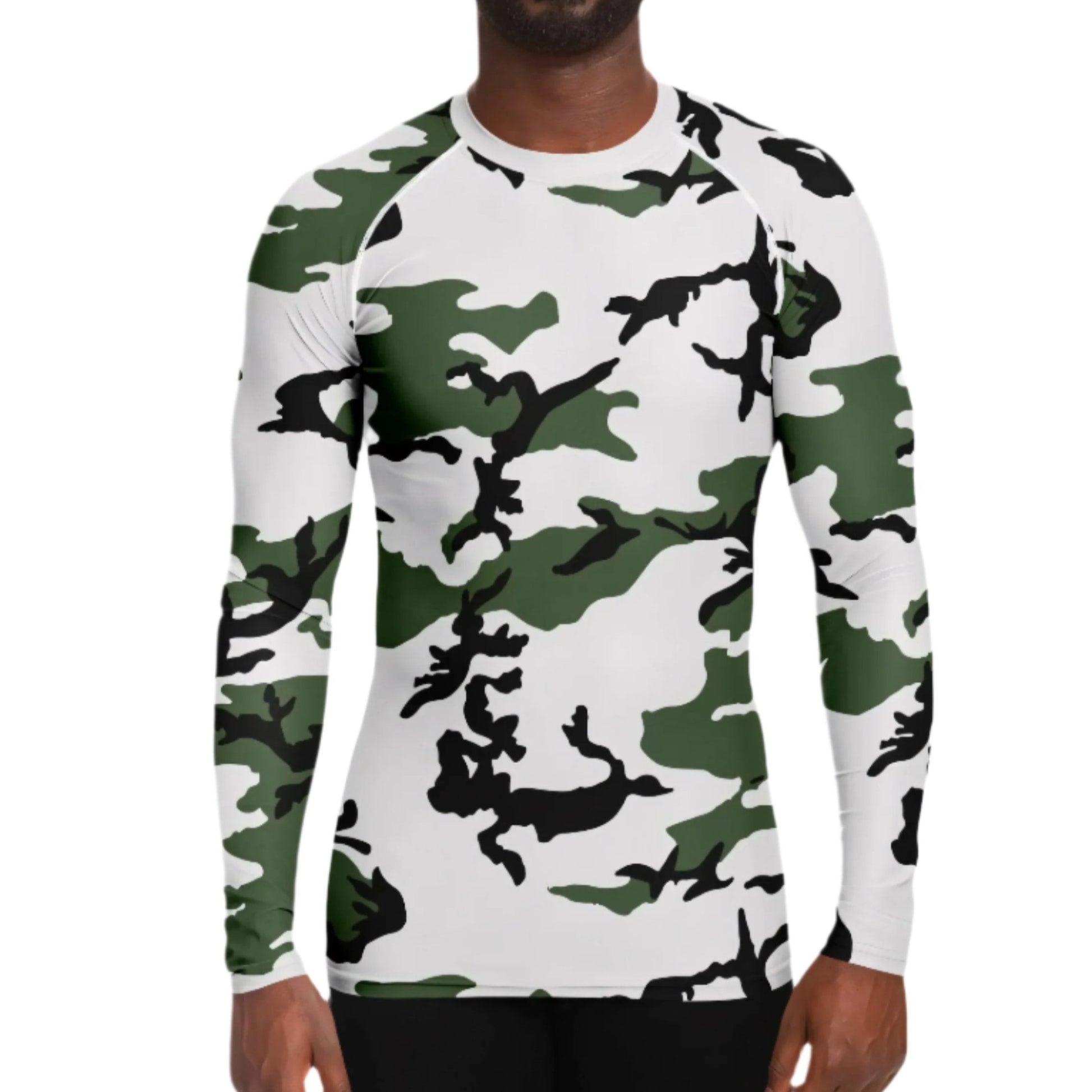 Three-Color Snow Camo Men's Long-sleeve Base Layer