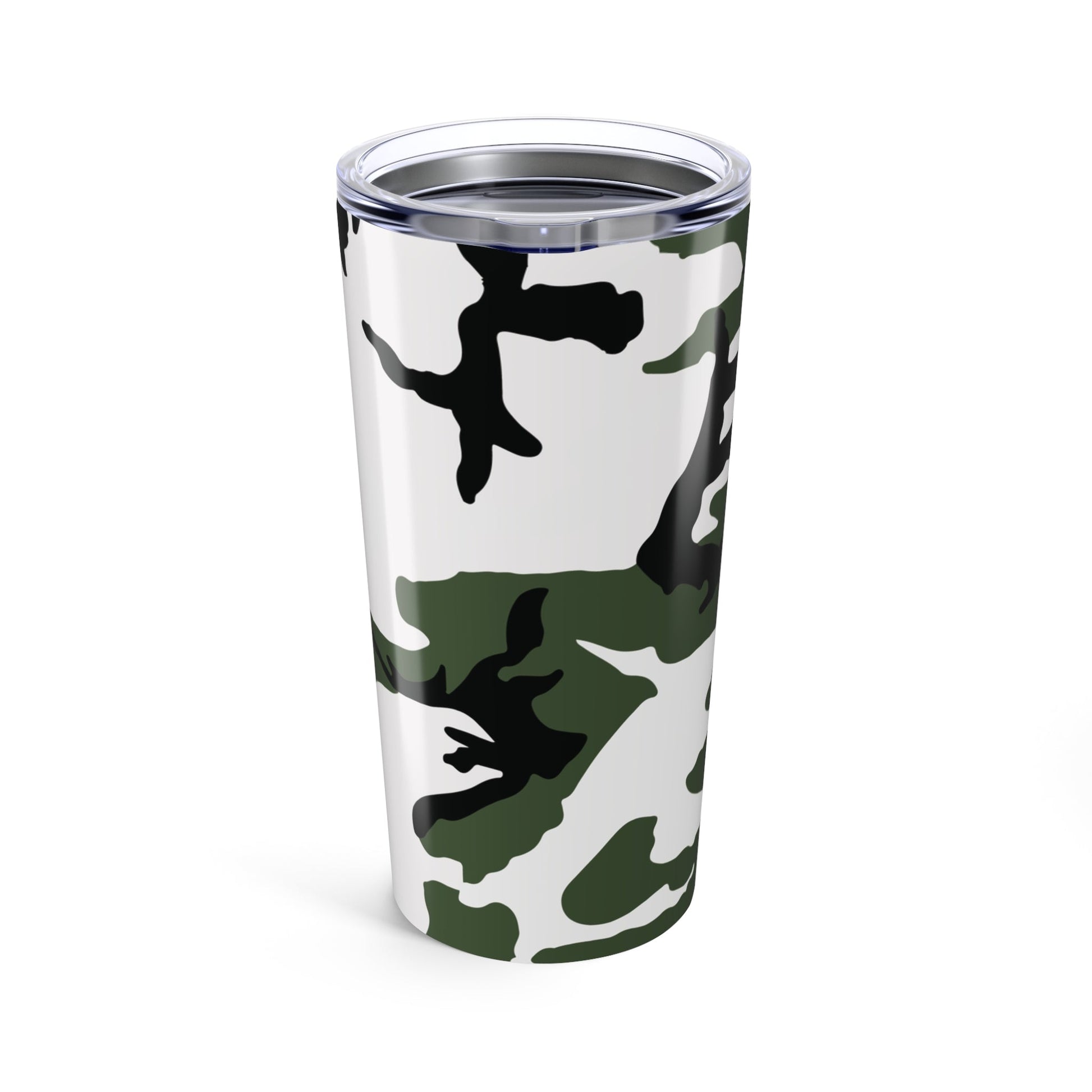 Three-Color Snow Camo 20oz Tumbler _ Concealing Coloration