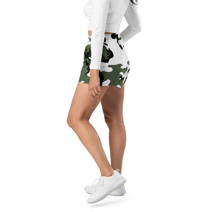 Three-Color Snow Camo 2.5″ inseam Tech Shorts _ Concealing Coloration.