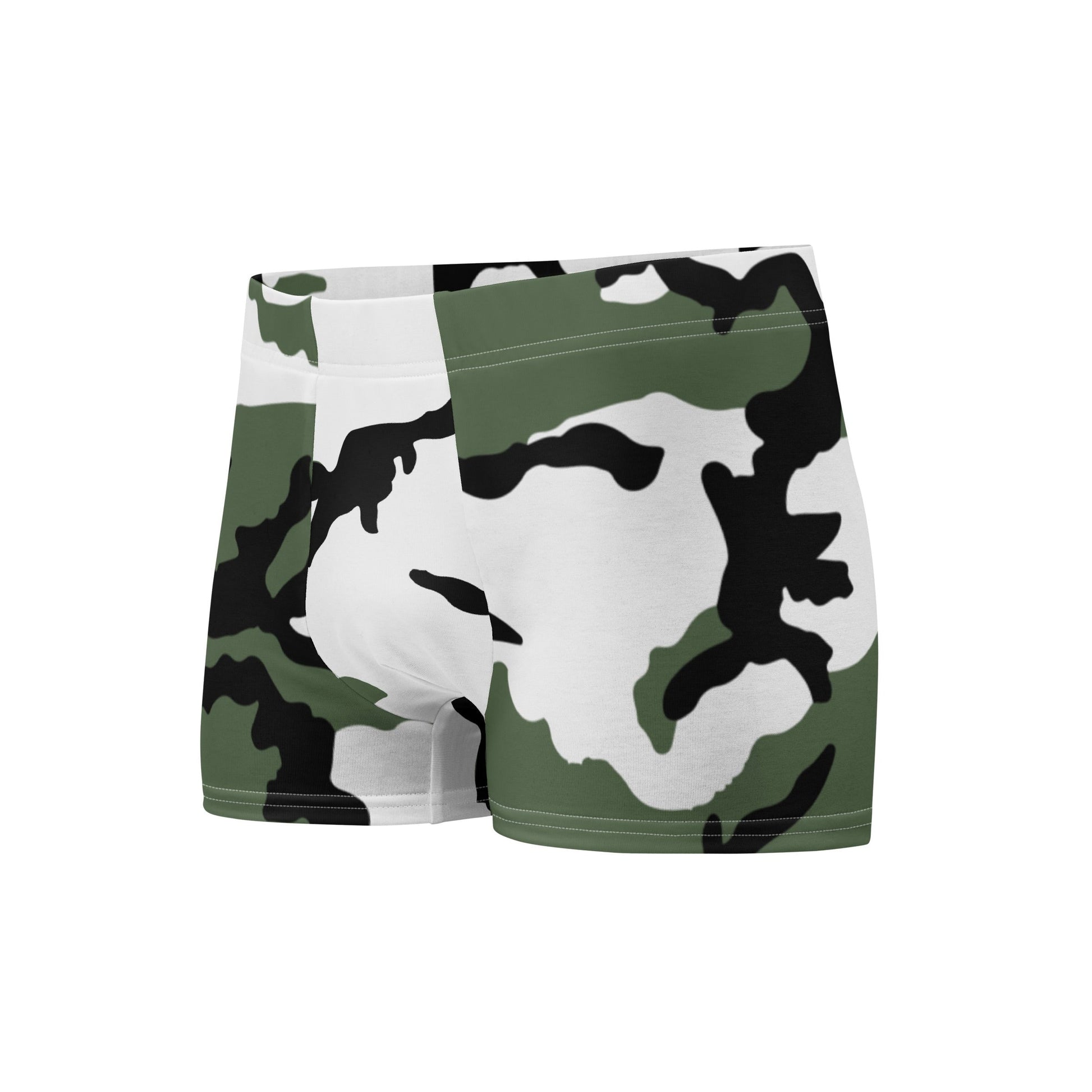 Three-Color Snow Camo Boxer Briefs _ Concealing Coloration